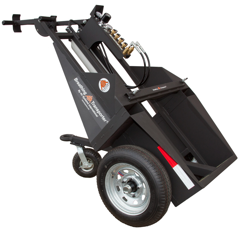 AIR SYSTEMS - Breathing Air Transporter™ – 2 Cylinder Cart, 5000 PSI