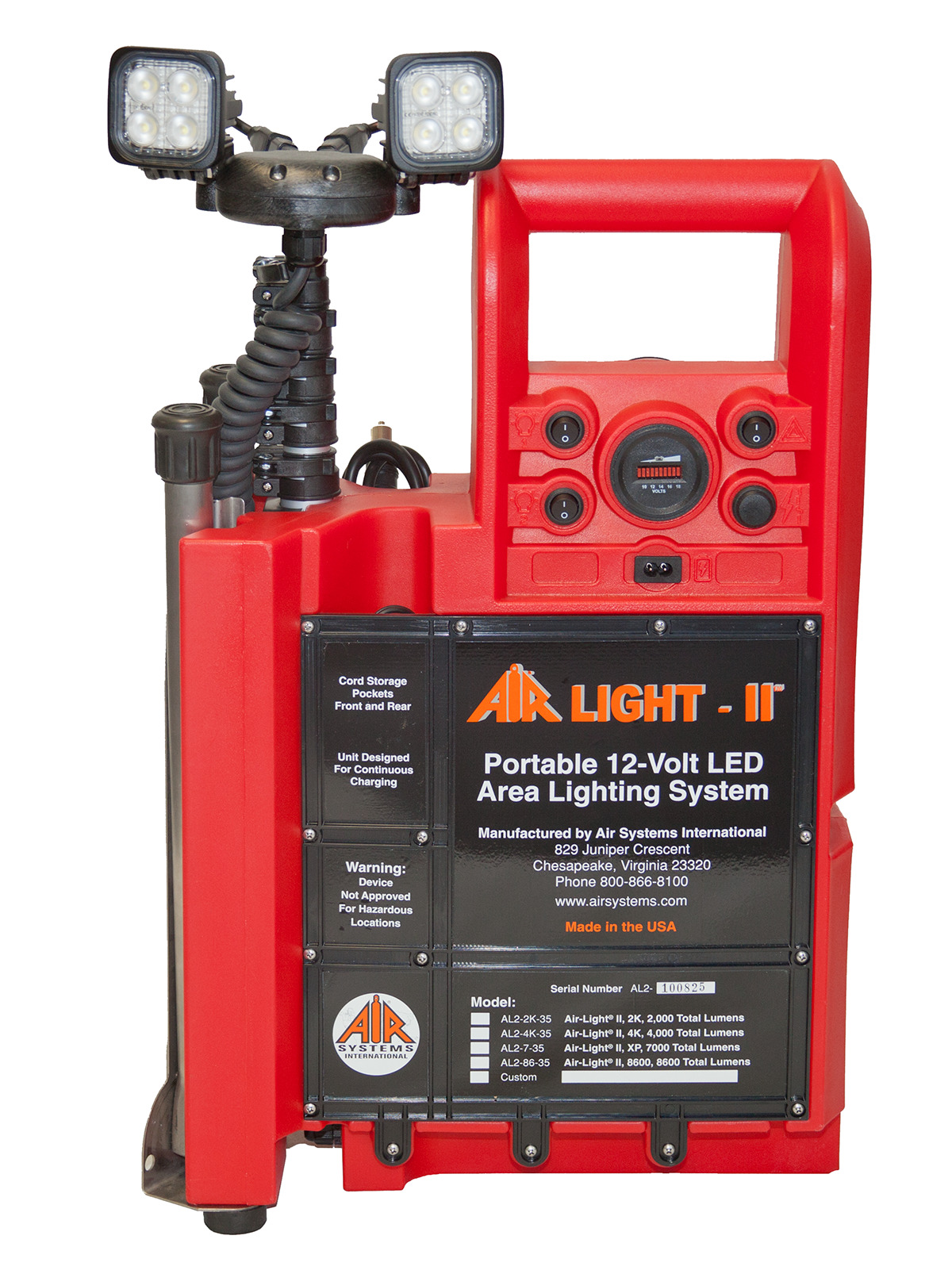 Air Systems - Air-Light® II, LED Portable Area Light