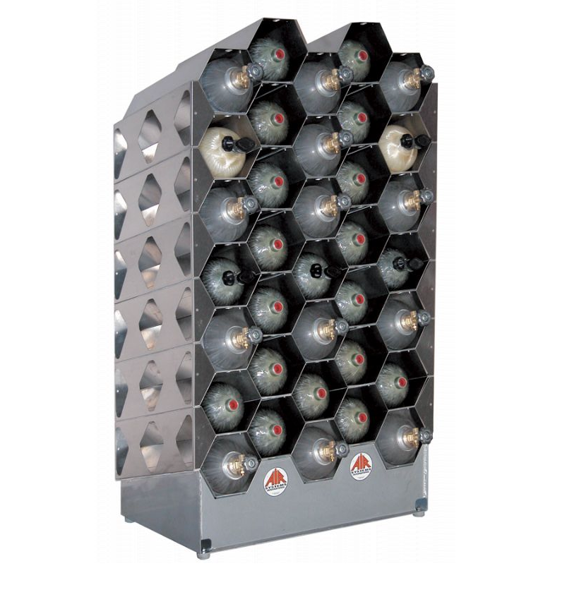 Air Systems International - AIR-KADDY™ Free-Standing SCBA Cylinder Rack – 35 Cylinders