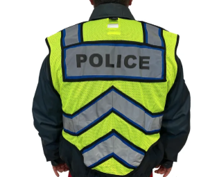 FIRENINJA - ULTRABRIGHT BLUE - POLICE PUBLIC SAFETY VEST