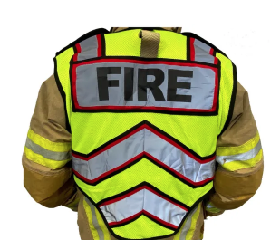 FIRENINJA - “UltraBright Red” Fire / Public Safety Vest