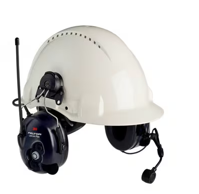 3M™ PELTOR™ LiteCom FRS Headset MT53H7P3E4602-NA, Hard Hat Attached